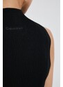 Vesta Calvin Klein černá barva, s pologolfem