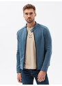 Ombre Clothing Pánská přechodová bunda - nebesky modrá C453