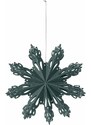 Závěsná vánoční dekorace průměr 15 cm Broste SNOWFLAKE-S - zelená