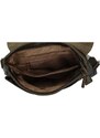 Paolo Bags Stylový velký dámský koženkový batoh Heraclio, tmavě zelená