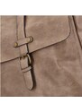 Paolo Bags Stylový velký dámský koženkový batoh Heraclio, béžová