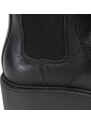 s.Oliver dámské kožené kotníkové boty pérka 5-25482 černé