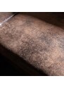 Hnědá koženková rohová rozkládací pohovka Miuform Lofty Lilly 236 cm, levá
