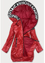 S'WEST Červená prošívaná bunda s kapucí (B8082-4)