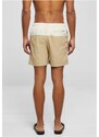 Pánské koupací kraťasy Urban Classics Block Swim Shorts - unionbeige/softseagrass