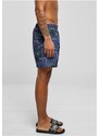 Pánské koupací šortky Urban Classics Pattern Swim Shorts - navy bandana aop