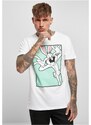 Pánske tričko Merchcode Looney Tunes Bugs Bunny Funny Face Tee - bílé