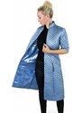 Prošívaný kabát světlemodrý | Fancy Light Blue Coat