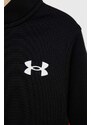 Dětská mikina Under Armour černá barva, hladká