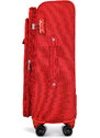 Střední kufr Wittchen, červená, polyester