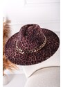 ChicChic Skořicový leopardí klobouk Marlene