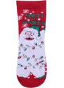 Dětské ponožky termo Vánoční zvířátka C