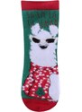 Dětské ponožky termo Vánoční zvířátka C