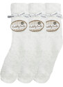 SMOOTH luxusní dárkově balené žinilkové jednobarevné ponožky Taubert bílá UNI