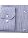 Willsoor Pánská extra slim fit košile šedé barvy s pruhovaným vzorem 14593
