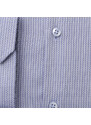 Willsoor Pánská extra slim fit košile šedé barvy s pruhovaným vzorem 14593