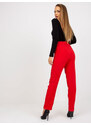 Dámské kalhoty Fashionhunters Red
