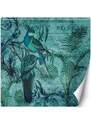 Gario Fototapeta Modrí ptáci na větvích - Andrea Haase Materiál: Vliesová, Rozměry: 100 x 100 cm