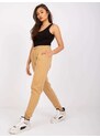 Fashionhunters Jessica MAYFLIES velbloudí bavlněné kalhoty