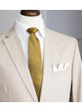 BUBIBUBI Žlutá kravata s puntíky