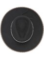 Černý klobouk plstěný s širokou krempou - americký klobouk Goorin Bros. - kolekce Hickory Knolls
