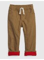 GAP Dětské džíny fleece-lined pull-on slim Washwell - Kluci