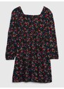 GAP Dětské šaty floral Lenzing Ecovero - Holky
