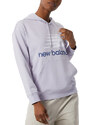 Mikina s kapucí New Balance Essentials Stacked Logo Oversized Pullover Hoodie wt03547-grv