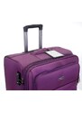 Sada 3 cestovních kufrů T-class 932, fialová, TEXTIL, M, L, XL, rozšiřitelné, 35l, 70l, 95l