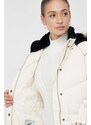 Péřová bunda Pepe Jeans Alisa dámská, béžová barva, zimní
