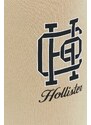 Tepláky Hollister Co. pánské, béžová barva, s potiskem