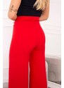 MladaModa Široké kalhoty model 9378 červené