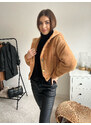 Fashion Lounge Krátký kabát Misty camel