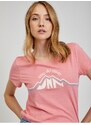 Růžové dámské tričko Tom Tailor Denim - Dámské