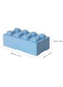 Lego Světle modrý box na svačinu LEGO Lunch 20 x 10 cm