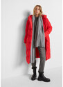 bonprix Vatovaný oversize kabát s kapucí, z recyklovaného polyesteru Červená