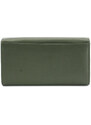 Tmavě zelená kožená číšnická peněženka Kaeden