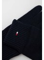 Čepice a rukavice Tommy Hilfiger tmavomodrá barva
