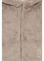 Dětská oboustranná bunda Abercrombie & Fitch šedá barva
