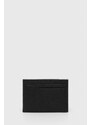 Kožené pouzdro na karty Calvin Klein černá barva