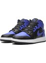 Air Jordan Jordan 1 Mid "Hyper Royal Tumbled Leather" (GS)