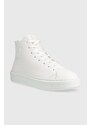 Kožené sneakers boty Karl Lagerfeld KL52265 MAXI KUP bílá barva