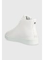 Kožené sneakers boty Karl Lagerfeld KL52265 MAXI KUP bílá barva