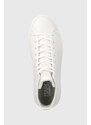 Kožené sneakers boty Karl Lagerfeld KL52265 MAXI KUP bílá barva