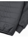 Ombre Clothing Pánská přechodová bunda - tmavě šedá C601