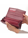 Dámská kožená peněženka Carmelo vínová 2109 V BO