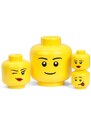 Lego Žlutý úložný box ve tvaru hlavy LEGO Whinky 19 cm