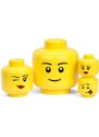 Lego Žlutý úložný box ve tvaru hlavy LEGO Whinky 24 cm