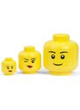 Lego Žlutý úložný box ve tvaru hlavy LEGO Whinky 24 cm