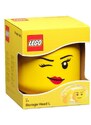 Lego Žlutý úložný box ve tvaru hlavy LEGO Whinky 24 cm